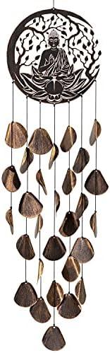 VP Home Shimmering Serenity Buddha Outdoor Garden Decor Wind Chime