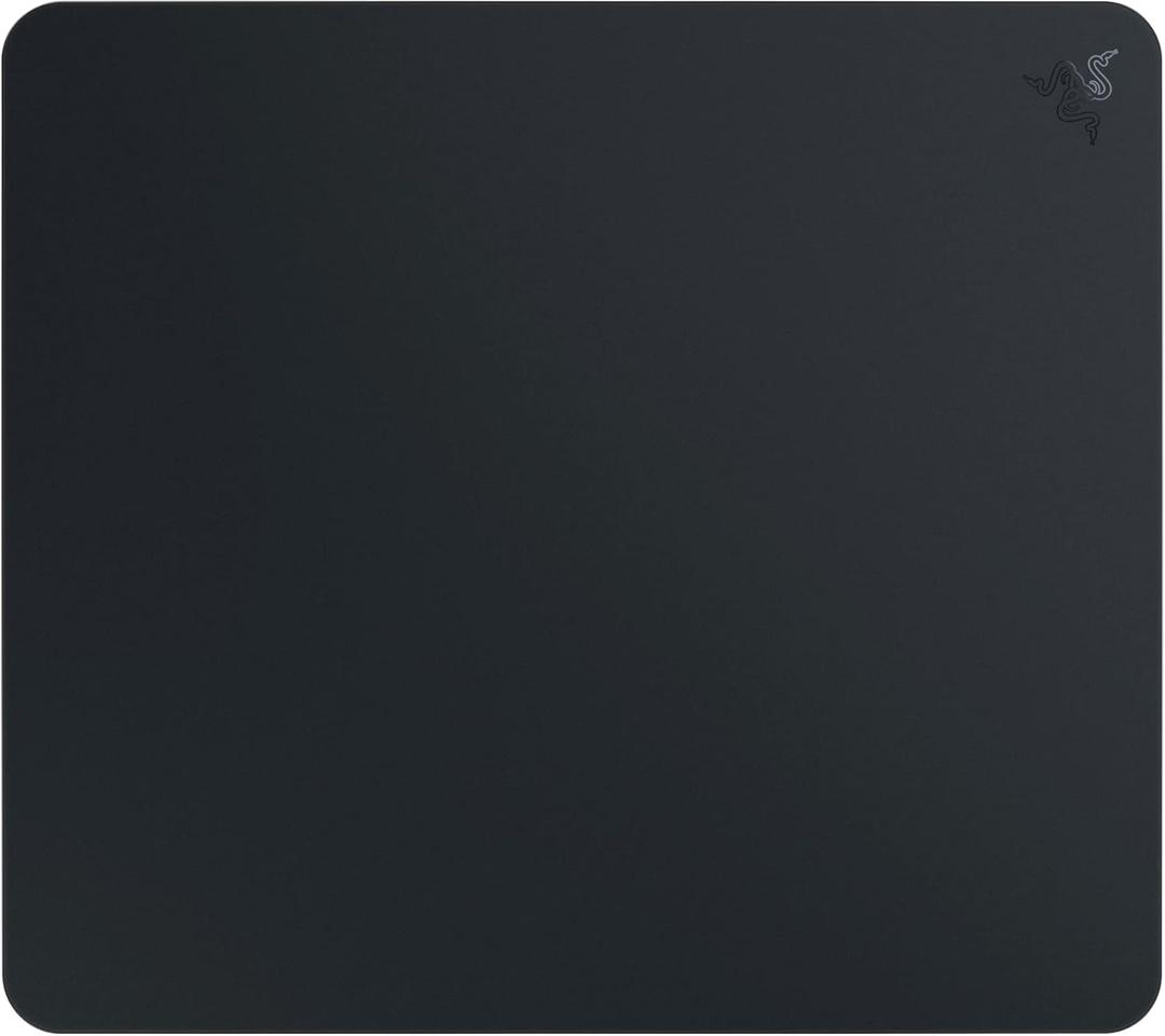 Razer Atlas Tempered Glass Gaming Mouse Mat: Ultra-Smooth Micro-Etched Surface - Dirt and Scratch-Resistant - Anti-Slip Base - Quiet Mouse Movements - Black 