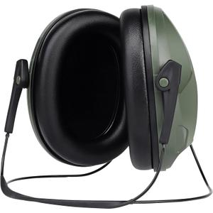 AOUTACC Tactical Shooting Earmuffs,Rear Mounted Noise Cancelling Headphones for Tactical Games, Construction Site, Hunting (Green)