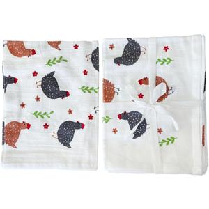 Chicken Flour Sack Kitchen Dish Towels Set of 2 Cotton Flour Sack Towel Large 20"x30" Flour Sack Towel