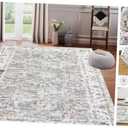 Area Rugs 8x10 Rug for Living Room Washable Boho Area Rug Non Slip Soft Vintage Low Pile Large Rug for Living Room, Bedroom, Farmhouse, Dining Room, Kids Playroom