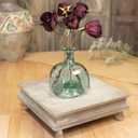 Red Co. 12 x 12 Decorative Square Tabletop Wooden Display Tray Riser in Whitewash Finish