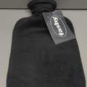 Fashy 2 Litre Anthracite Hot Water Bottle with Fleece Cover