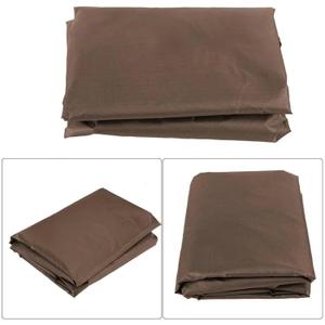 Canvas Tent 12x20Ft for Glamping Family Camping Zipped Removable Floor Brown No Brand