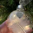 Brother Memorial Glass Christmas Ornament  Brother, You Have Left My Life But You Will Never Leave My Heart  White Feather Keepsake Ornament  Sympathy Bereavement Gift