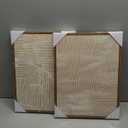 ARTZIO Framed Canvas Wall Art–Abstract Mid‑Century Minimalist Boho Vintage Set of 2 Beige Prints, Ready to Hang for Living Room, Bedroom, Bathroom & Office–12×16″