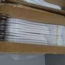 White Wooden Hangers - 20 Pack - Durable Wood Hangers Ideal for Everyday Use & Wedding, for Dress, Coats, Camisole