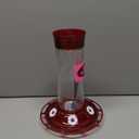 More Birds Bird Health+ Ruby Hummingbird Feeder, Glass Hummingbird Feeders for Outdoors, 4 Feeding Stations, 10 Ounces, Ruby Red