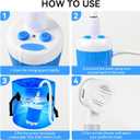 Portable Shower, Portable Camping Shower Pump, USB Rechargeable Outdoor Showers, Waterproof Electric Portable Shower with 2 Spray Modes, 4000mah, For Camping, Hiking, Rv & Pet Cleaning (1 Pack)