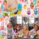 Blueweenly 24 Pack Prefilled Easter Eggs with Plush Bunny Toys Easter Basket Stuffers Egg Fillers Hunt Basket Egg Fillers with Bunnies Carrot for Kids Boys Girls Party Favors Classroom Prize