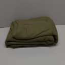 Bedsure GentleSoft 100% Cotton Blanket King Size for Bed - Breathable and Lightweight, Soft Cozy Textured Herringbone Woven Blanket for Summer, Olive Green, 108x90 inches
