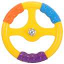 Toyvian Steering Wheel Toy: Plastic Steering Wheel for Bumper Cars, Baby Driving Toy with Screw, Simulated Driving Experience for Bumper, Racing, Rocking, Infant Car(Yellow)