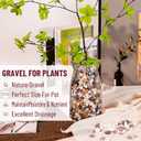 Diameter 0.5 Inches 5lbs 1280pcs Natural Mixed Color River Rocks, Decorative Ornamental Pebbles,Garden Landscaping Stones,Gravel Filler for Home Decoration Flower Bed Fish Tank Plants Vases Succulents