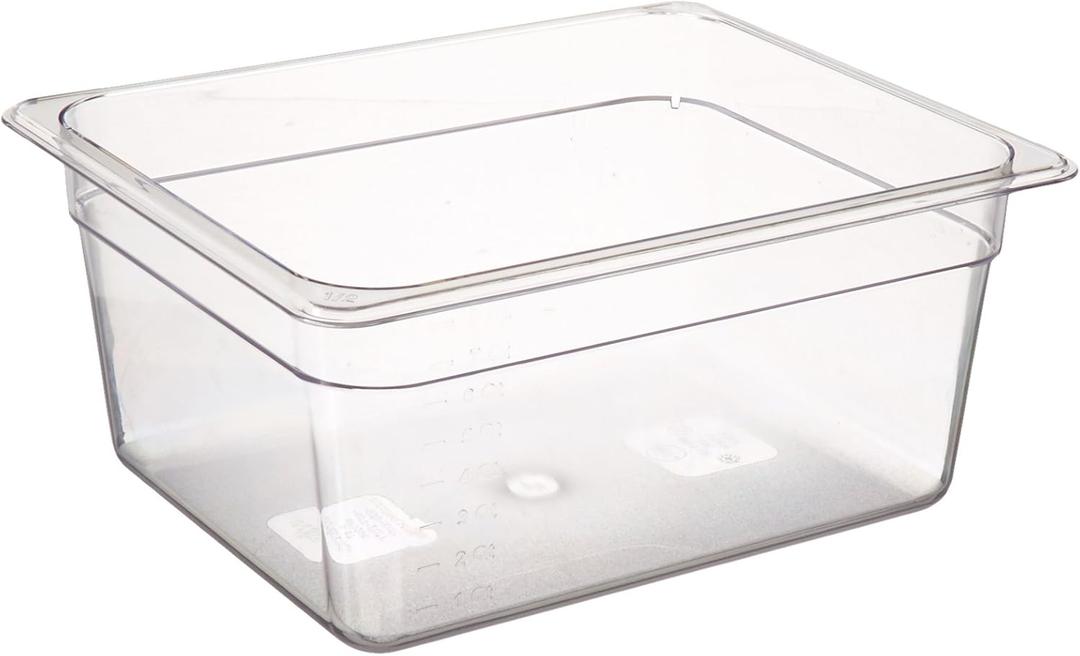 Winco 1/2 Size Pan, 6-Inch (1 Count (Pack of 1))