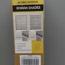 UNISHADES no Drill Cordless Roman Shades for Windows, 22" W 64" H - Light Filtering - Linen - Beige