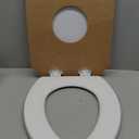 Bemis 1500EC 390 Lift-Off Wood Elongated Toilet Seat, Cotton White (Pack of 1)