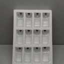 Juvale 12-Pack Mini Glass Bottles with Cork Lids - 4 oz Clear Vintage Square - Wedding Decor & Party Favors - Potion Bottles with Cork & Mini Glass Jars with Lids