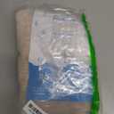 Awellife 84 Inch Extra Long Beige Linen Style Shower Curtain Set with 12 Durable Hooks - Textured Fabric Heavy Cloth Shower Curtains for Bathroom