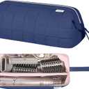 Hair Tools Travel Bag Organizer for Dyson Airwrap Case Holder Shark Hair Dryer Flex Style Airstraight Brush Revlon Attachments Carrying Case Flat Curling Iron Bags (Blue)
