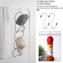 WINIT Hat Rack Caps Rack Holder,10 Rings Hat Organizer Cap Holder Organizer (Door Hooks and Sticky Hooks Include),Door/Wall/Clothes Rod Hanger Storage Hat Organizer for Baseball, Caps, Towel