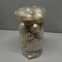 Valery Madelyn Christmas Ornaments Set, 30ct 2.36 Inches White and Gold Shatterproof Christmas Tree Decorations Ball Ornaments Bulk, Elegant Hanging Ornaments for Xmas Holiday Party Decor (Large)