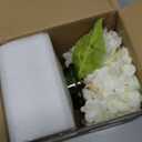 Hollyone White Hydrangeas Floral Arrangement in Glass Vase Artificial Flowers with Vase with Faux Water Silk Faux Flowers Fake Floral Bulk Bouquet for Home Decor Table Centerpiece Decorations