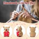 Crochet Owl Retirement Gift for Teacher Coworker, Cute Handmade Farewell Keepsake, Inspirational Thank You Present from Students, Thoughtful Farewell Present for Parents Grandparents