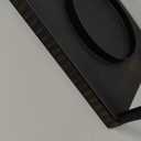 PHOSPHOR Modern Farmhouse Decor Lanterrn Set of 2 Black Metal Candle Holder for Indoor Outdoor Lanterns with Candles for Living Room Fireplace Dining Table Centerpieces Home Kitchen Decor (Black-style 04)