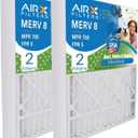AIRX FILTERS WICKED CLEAN AIR. 20x20x5 Air Filter MERV 8 Compatible with Honeywell FC100A1011 Furnace Filter 2 Pack