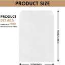 NICOHACU 1000 Pack 5x7.5IN White Kraft Paper Bags, Mini Paper Bags, Gift Cards, Gift Candy, Cookies, Donuts, Party Favors, Sandwiches, Jewelry, Snack Bags, Flat Gift Bags, Envelopes,Tableware Bags
