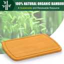 Homaxy Extra Large Bamboo Cutting Boards for Kitchen, 18x12.5" Wood XL Cutting Board with Juice Groove, Butcher Block Wooden Chopping Board for Kitchen, Meat, Cheese, Fruit & Vegetables - Pre Oiled (Single-Tone)