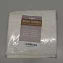 Valea Home Linen Kitchen Curtains 24 Inch Length Rustic Farmhouse Crude Short Cafe Curtains Rod Pocket Tiers for Small Window Bathroom Basement, Natural, 2 Panels