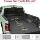LEDKINGDOMUS Soft Roll-Up Truck Bed Cover Fits for Toyota Tacoma 2016-2023 (Excl. Trail Edition) | 5' (60.5") Bed
