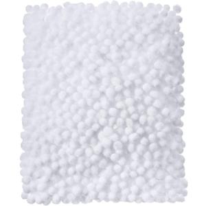 Shappy 2000 Pieces 6 mm Pom Poms Christmas for Craft Making, Christmas Holiday Costume Pom Balls Hobby Supplies and DIY Creative Crafts Decorations(White)