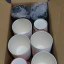 96 Pcs Valentine's Day Disposable Cups 9 oz Hearts Paper Coffee Cups Valentines Red Pink Beverage Favor for Hot Tea Chocolate Coffee Bar Accessories