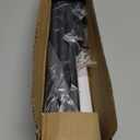 Curtain Rods for Windows 48 to 84-92 inch, 5/8" Matte Black Curtain Rod, Stainless Steel Small Curtain Rods for Bedroom, Living Room,Kitchen,Farmhouse, Outdoor Curtain rod Black