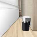 Door Stoppers Robust Magnetic Door Stopper and Holder for Enhanced Door Security, Fit for Doors Under 2.5 inches Anti-Rust Stainless Steel Door Stops (1, Silver Black 1PCS)