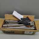 TigerParty Clothes Rack for Hanging Clothes, Sturdy Stainless Steel Clothing Rack, Extendable & Adjustable Rolling Garment Rack with Wheels for Bedroom Laundry Living Room