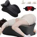 Sweet Spot Pillow, 27 Angle Perfect Position Couples Pillow, Perfect Instant Intimacy Pillows, Wedge Memory Foam Butt Cushion, Provides Waist and Neck Support (Black)