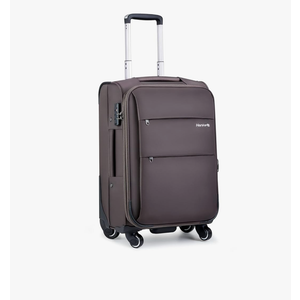 Hanke 20 Inch Expandable Carry On Luggage 22x14x9 Airline Approved Softside Suitcases with Wheels Lightweight Travel Luggage Rolling Suitcase with Lock for Men and Women.(Coffee)