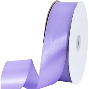 TONIFUL 1-1/2 Inch (40mm) x 100 Yard Lavender Light Purple Wide Satin Ribbon Solid Fabric Ribbon for Gift Wrapping Chair Sash Valentine's Day Wedding Birthday Party Decoration Craft Sewing Halloween