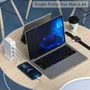 USB Charging Station - Multiport USB Charger Hub,6 Port Charger Tower for iPhone 15/14/13/12, iPad, Samsung Galaxy, Google Pixel,HTC, and Multiple Devices (white-50W)