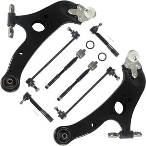 8PCS Suspension Control Arm Kit Fit for Toyota Sienna 2011-2020 | Front Lower Control Arms With Ball Joints, Sway Bar And Tie Rod End Links, K622035 K622036 EV801518 ES800997 ES800998