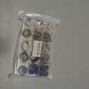 110-Piece Resin Sewing Buttons Set, 4-Hole Round Buttons, 15mm/20mm/25mm, 5 Colors for Blazers and Coats Brown/Black