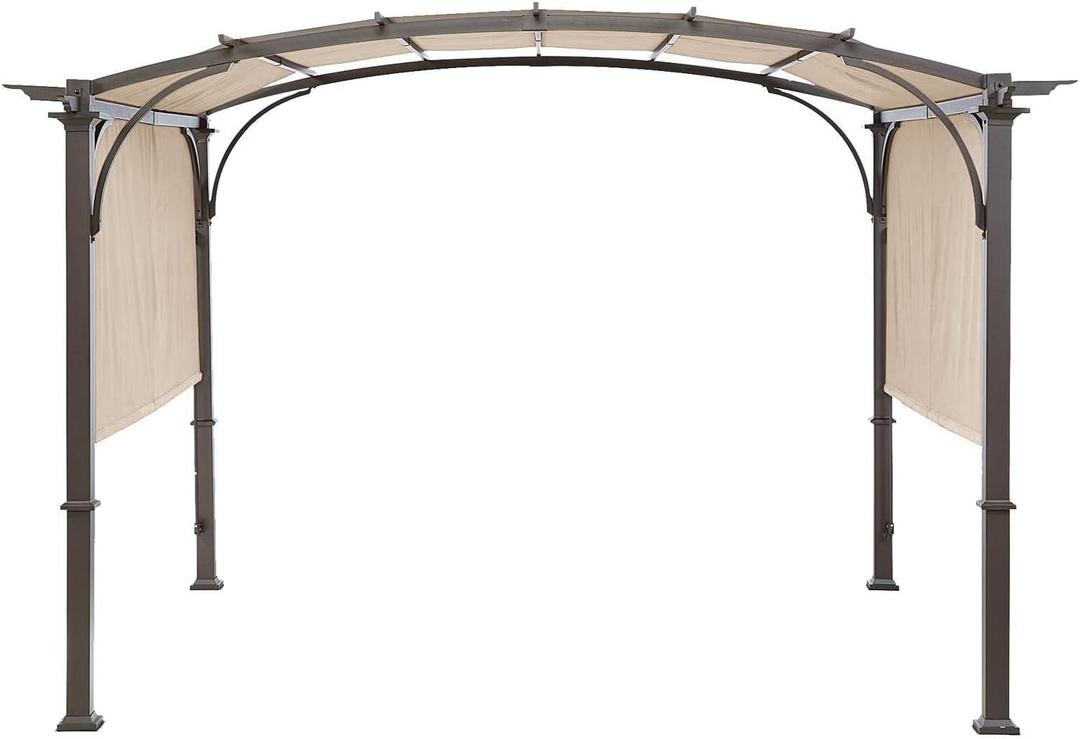Universal Doubleton Steel Pergola Replacement Cover for Pergola Structures L-PG080PST, 85''x 208'' (Beige)