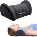 Neck Support Pillow  Memory Foam Neck Pillow for Cervical Comfort, Ergonomic C-Curve for Neck Relaxation, Removable & Washable Cover, Ideal for Home, Office and Travel Use (Black)
