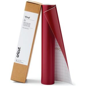 Cricut Premium Removable Vinyl, Wine (12in × 15ft), No-Residue Easy Removal up to 2 Years, Perfect for Indoor-Outdoor DIY Projects & Removable Decals, Compatible with Cricut Machines