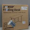 JOYMOOP Black 31.5" Folding Desk, No Assembly Small Foldable Desk for Home, Office, Wooden Top Folding Computer Desk for Working, Writing, Studying, 31.5" Width