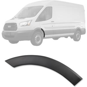 Front Left Driver Side Door Fender Flare Molding Trim, Wheel Arch Panel Cover for 2015-2019 Transit 150 250 350 2.0L 3.5L Cargo Van, Durable Wheel Fender Trim Molding Replace BK3Z-61278L01-AA