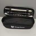 Hybrid Cocktail Shaker Set | Vacuum Insulated Stainless Steel Martini Shaker with Strainer & Jigger Lid | Travel cocktail kit with Bartender Accessory Tools | 30oz | Silver